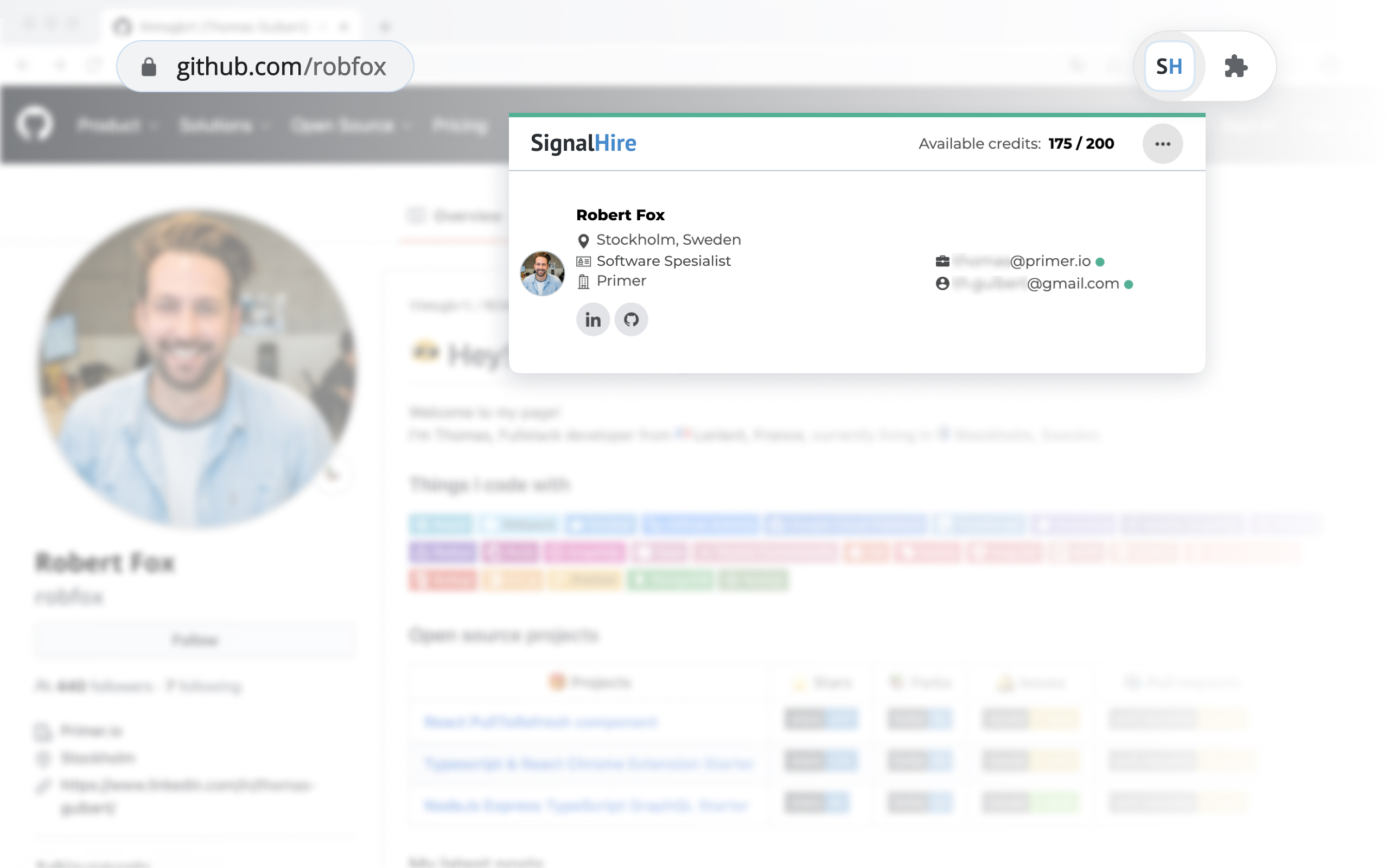 Extensions to Find Contacts Chrome & Firefox SignalHire